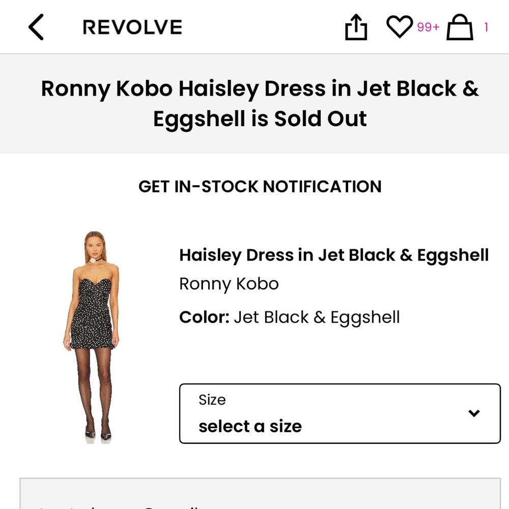 NWT 🌟 Ronny Kobo Haisley Polka Dot Dress - Picture 11 of 13